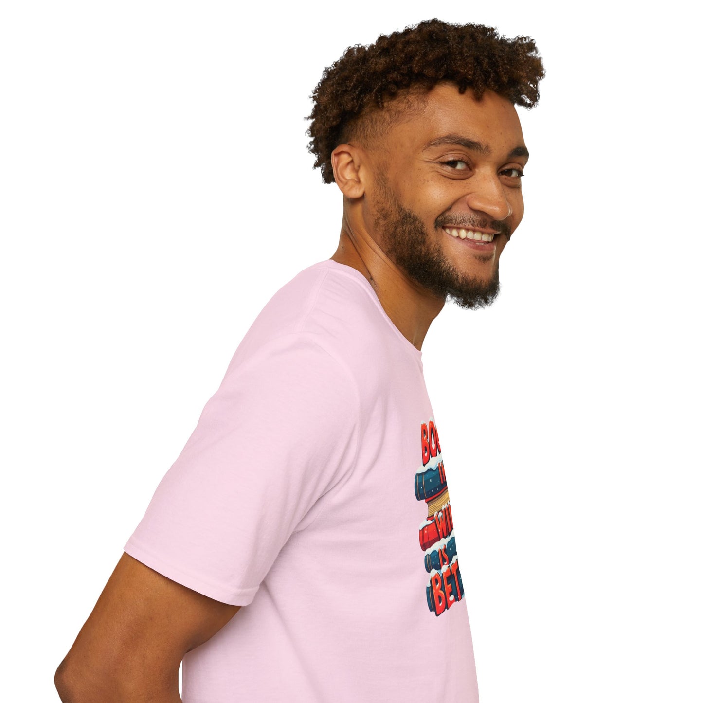 Books in Winter - Softstyle T-Shirt