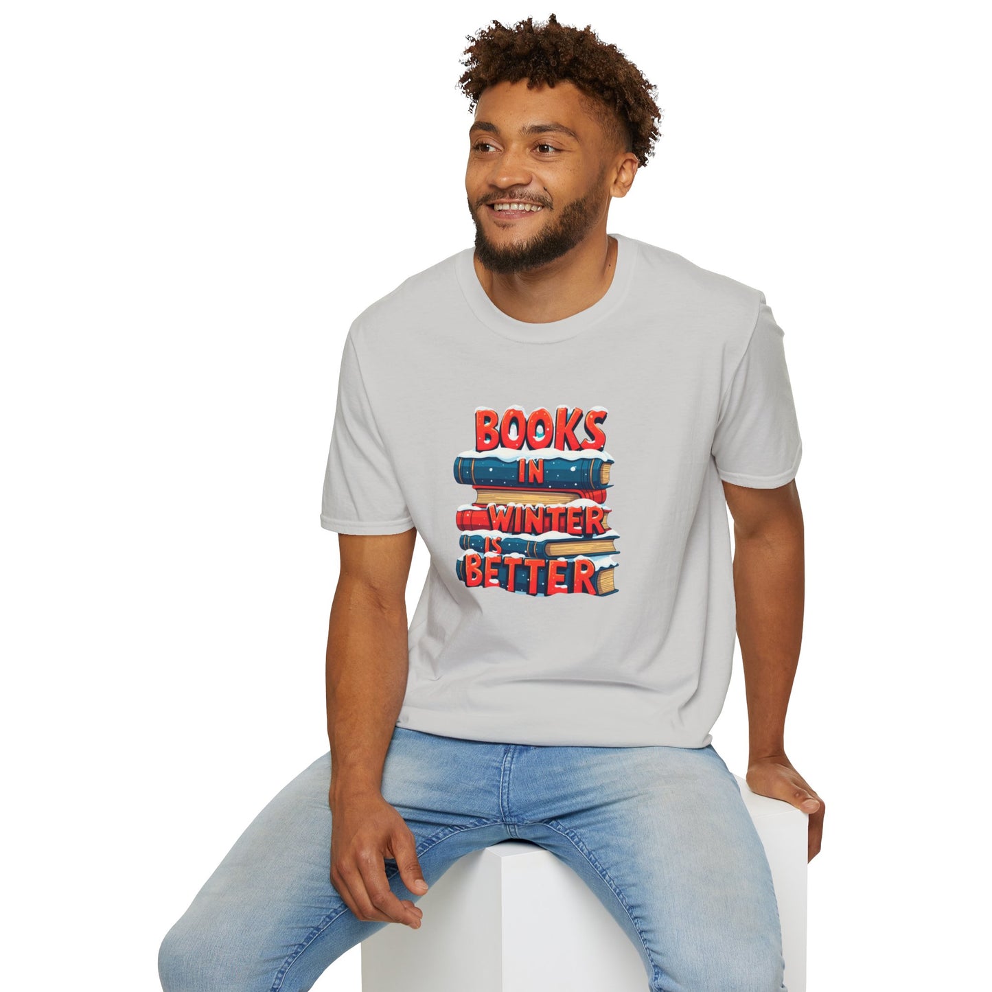 Books in Winter - Softstyle T-Shirt