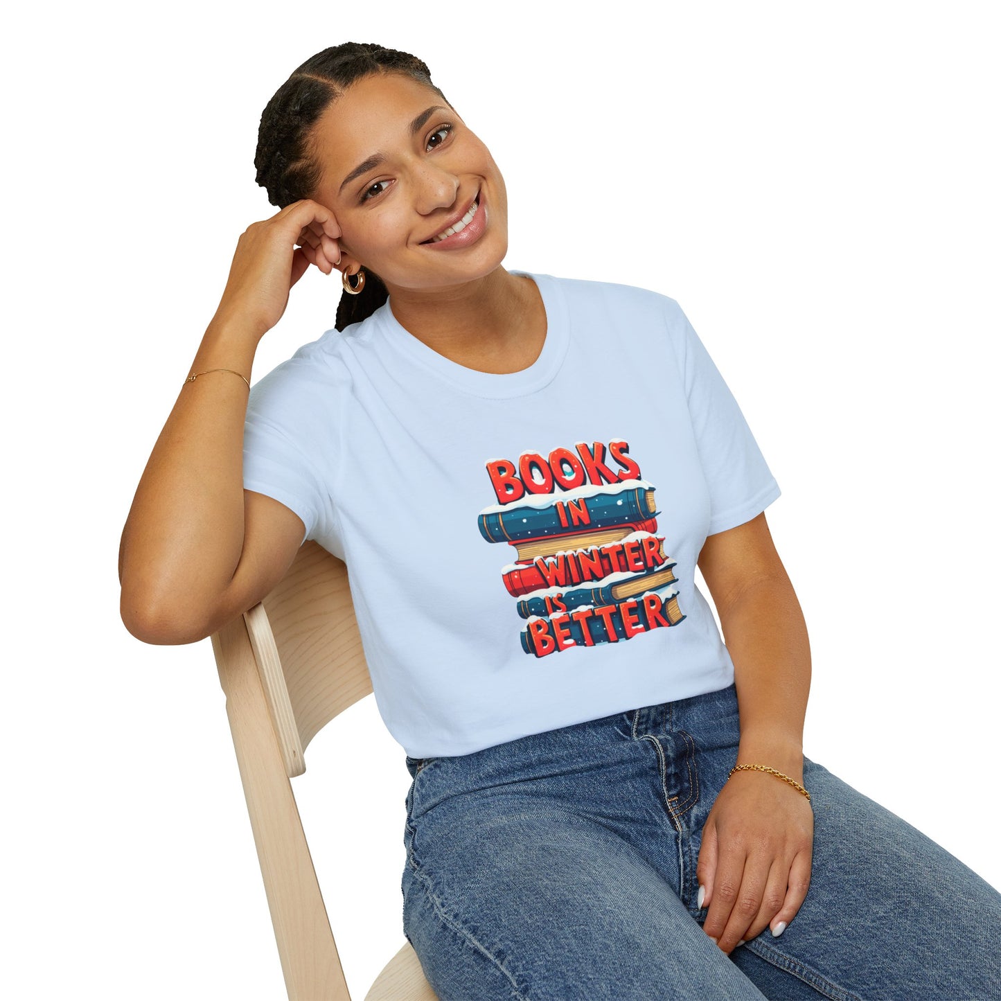 Books in Winter - Softstyle T-Shirt