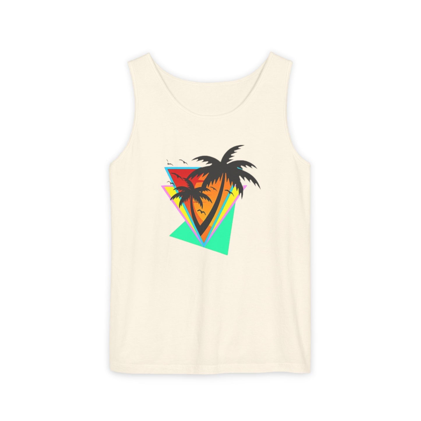 Retro Palms - Garment-Dyed Tank Top