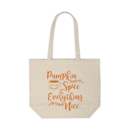 Pumpkin Spice - Canvas Shopping Tote