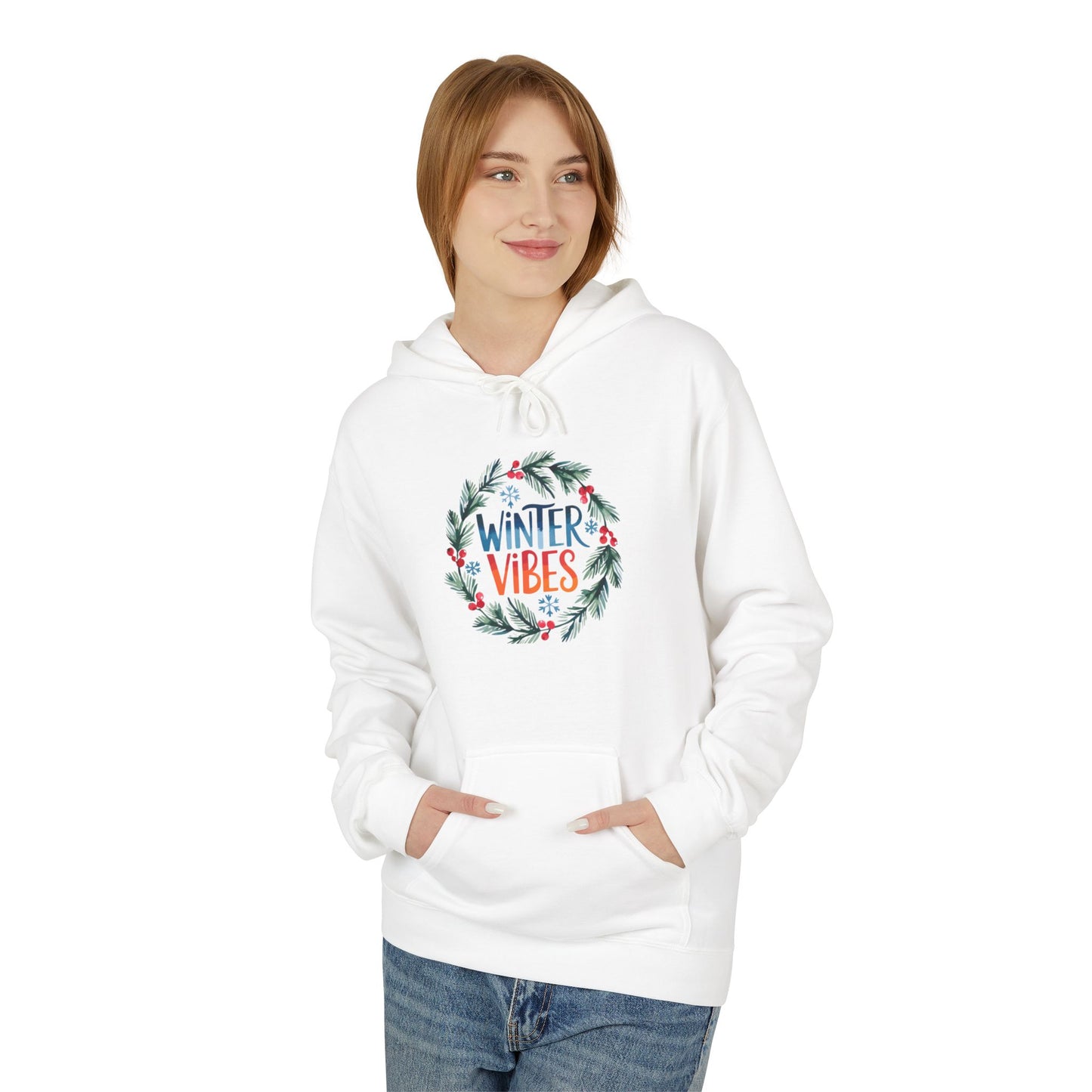 Winter Vibes - Midweight Softstyle Fleece Hoodie