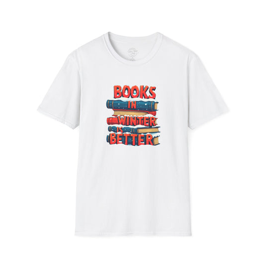 Books in Winter - Softstyle T-Shirt