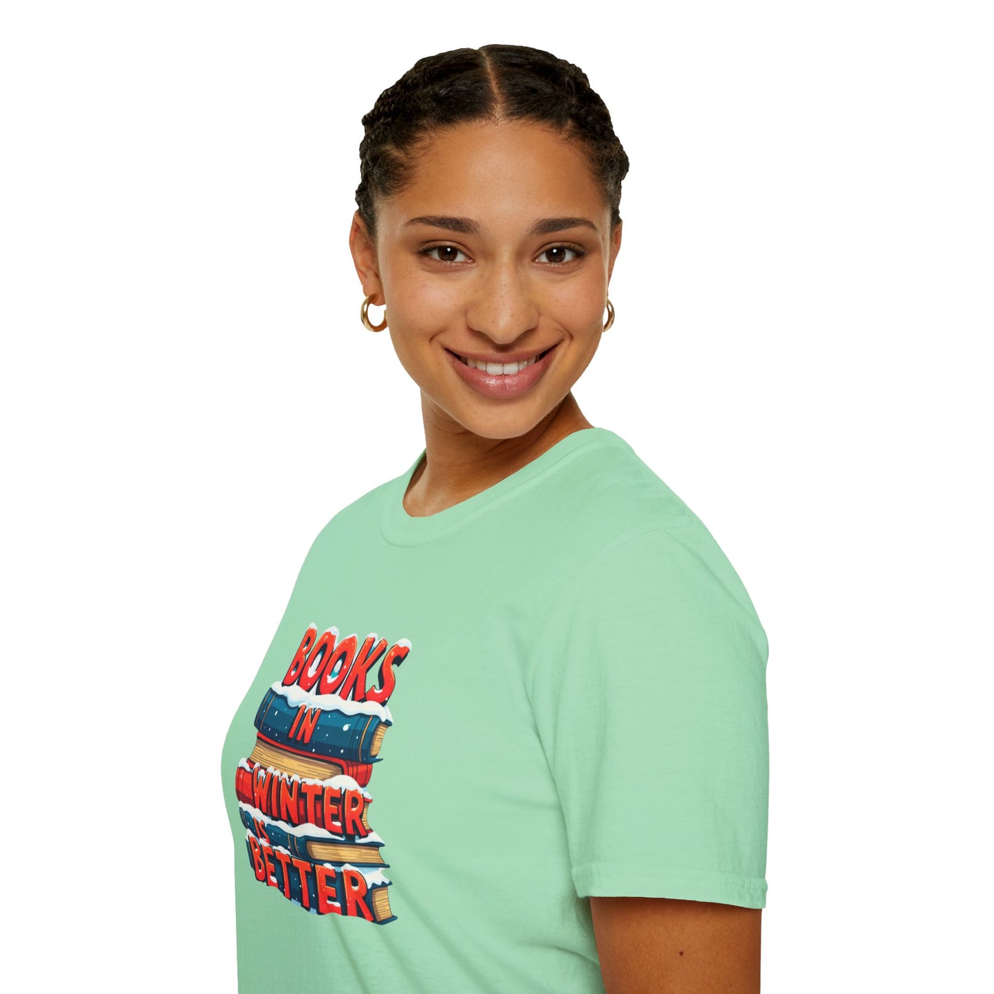 Books in Winter - Softstyle T-Shirt