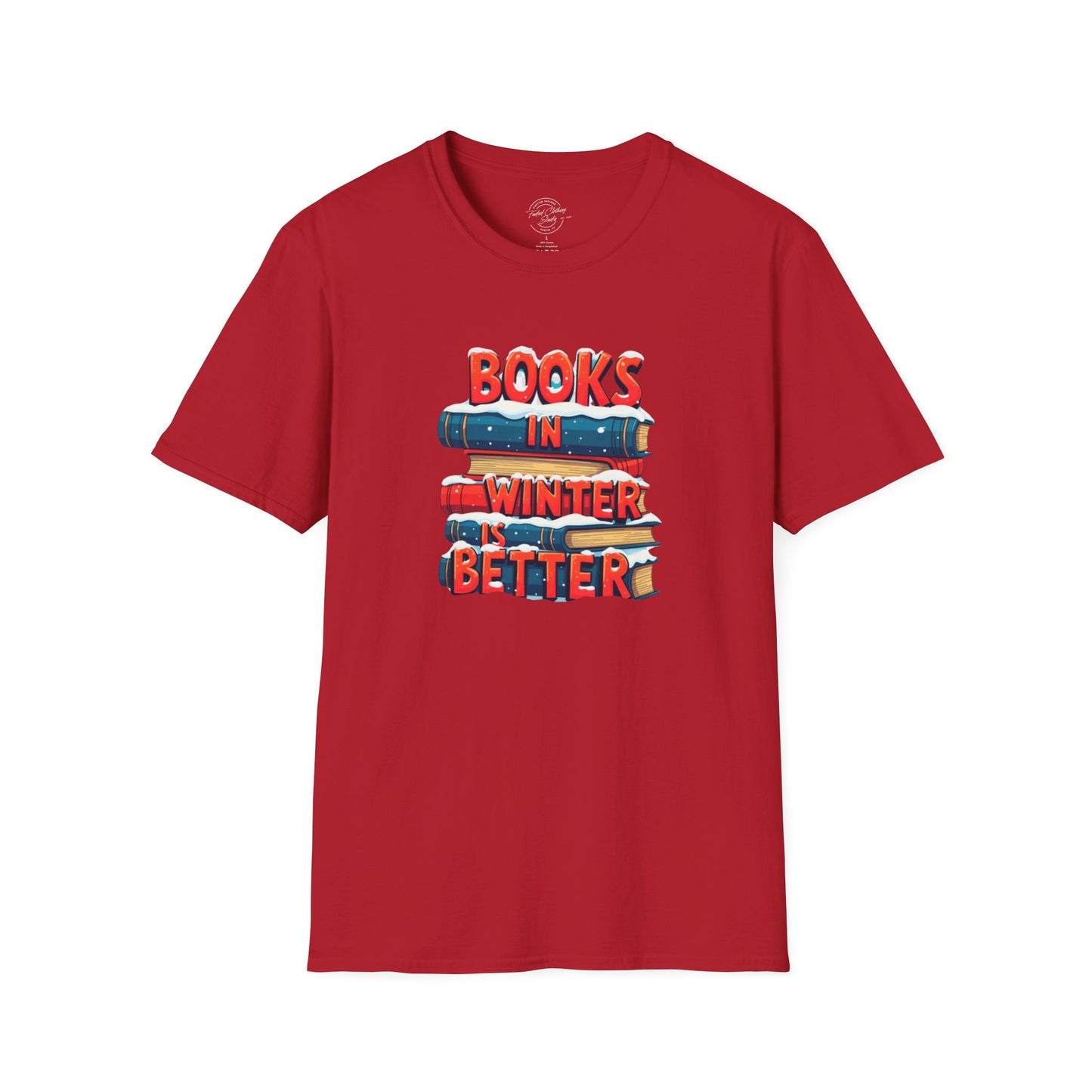 Books in Winter - Softstyle T-Shirt