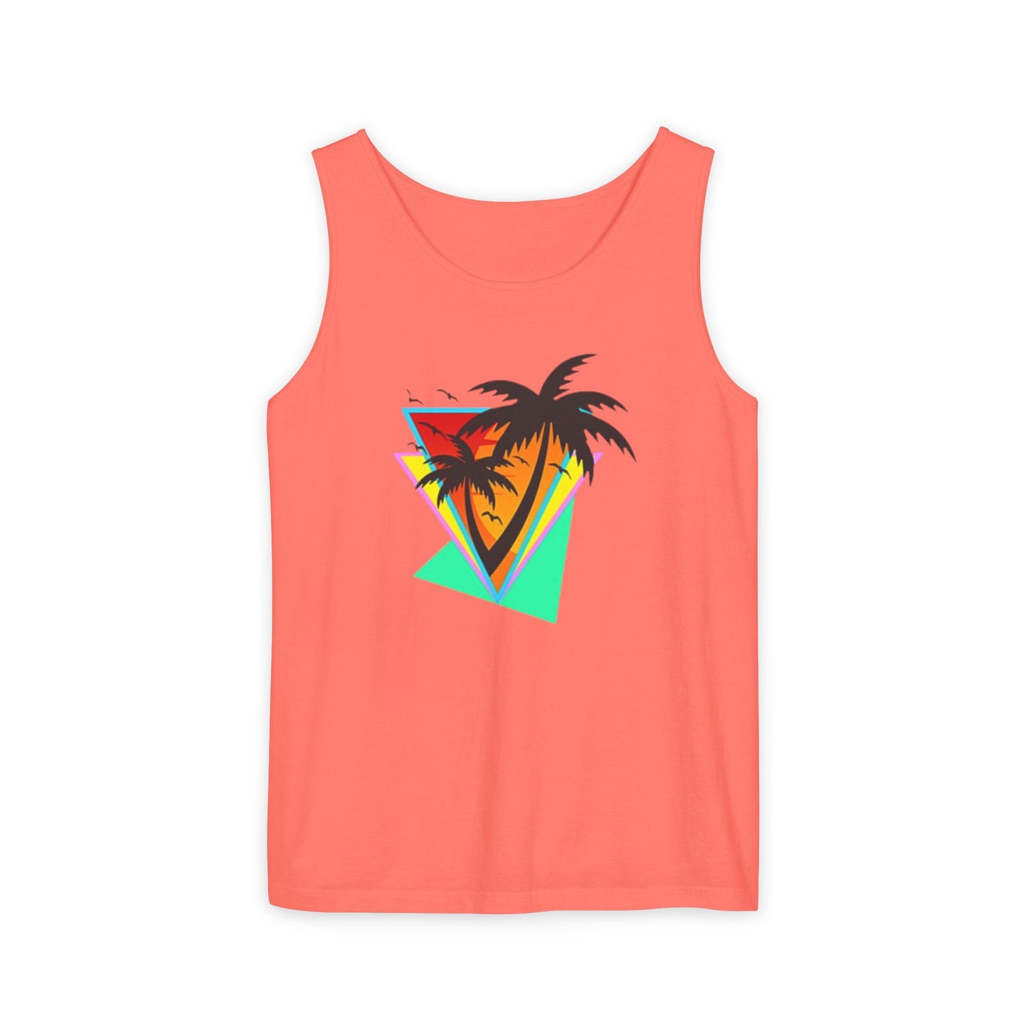 Retro Palms - Garment-Dyed Tank Top