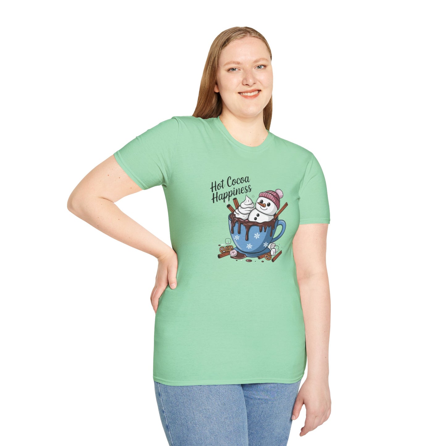 Hot Cocoa Happiness - Softstyle T-Shirt