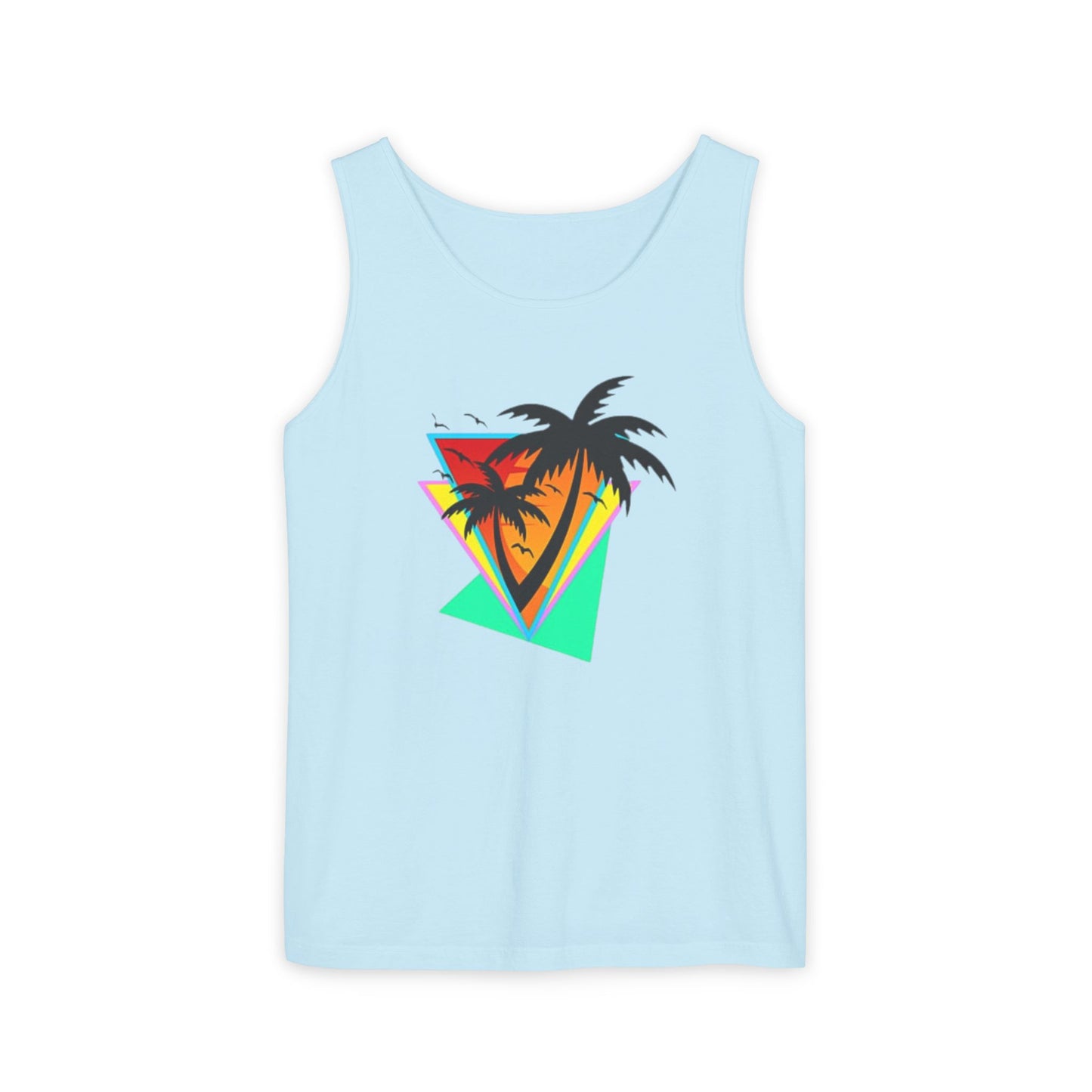 Retro Palms - Garment-Dyed Tank Top