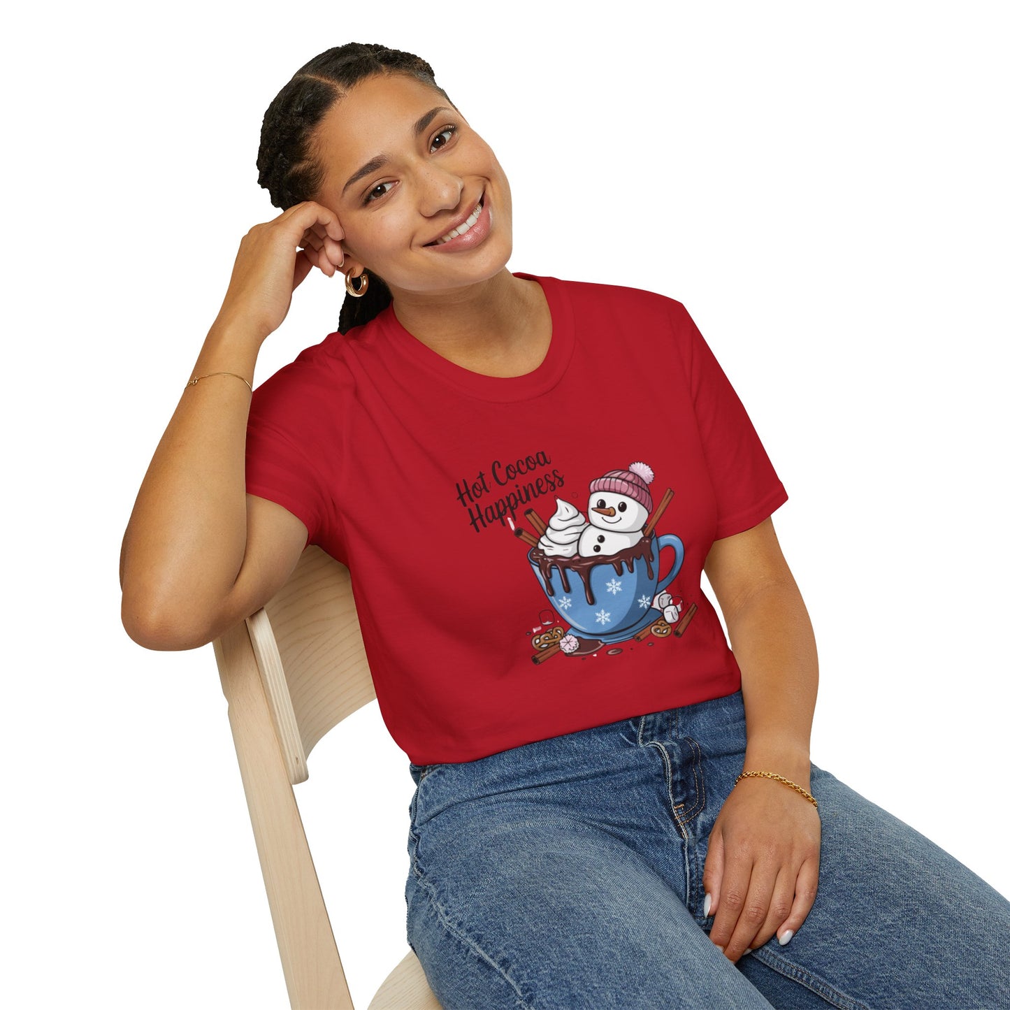 Hot Cocoa Happiness - Softstyle T-Shirt