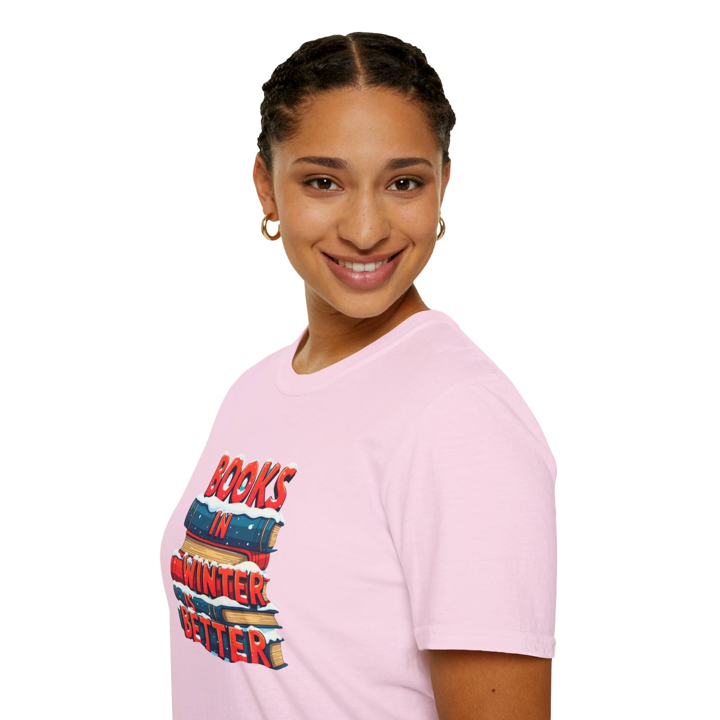 Books in Winter - Softstyle T-Shirt