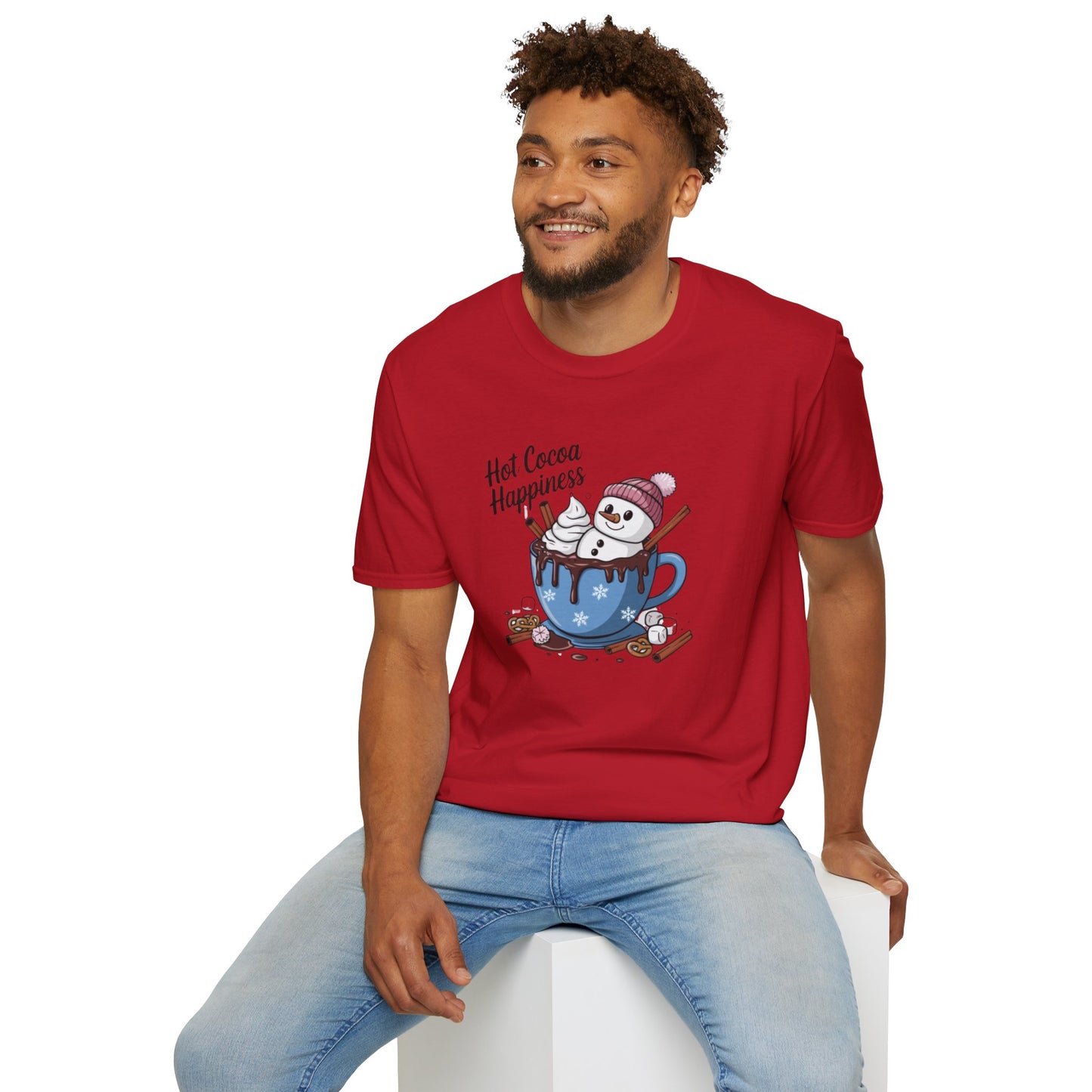 Hot Cocoa Happiness - Softstyle T-Shirt