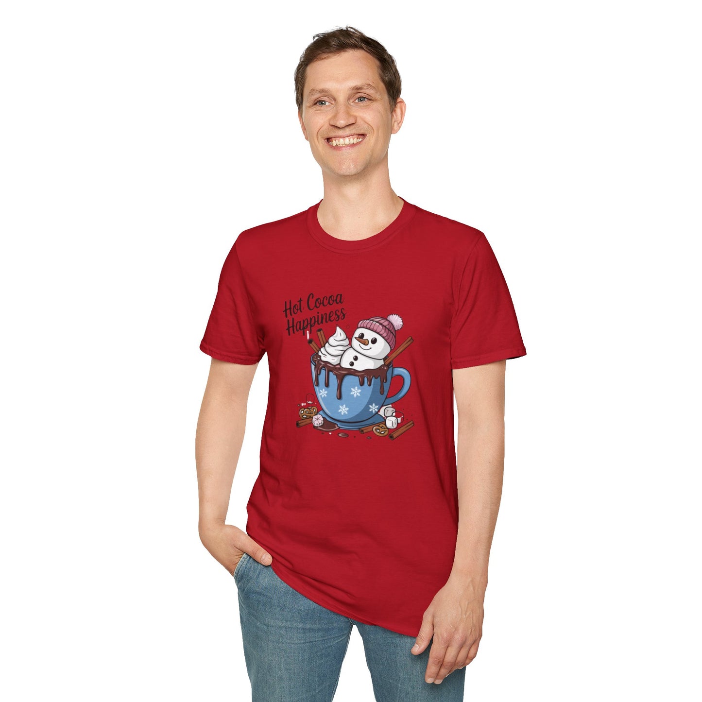 Hot Cocoa Happiness - Softstyle T-Shirt