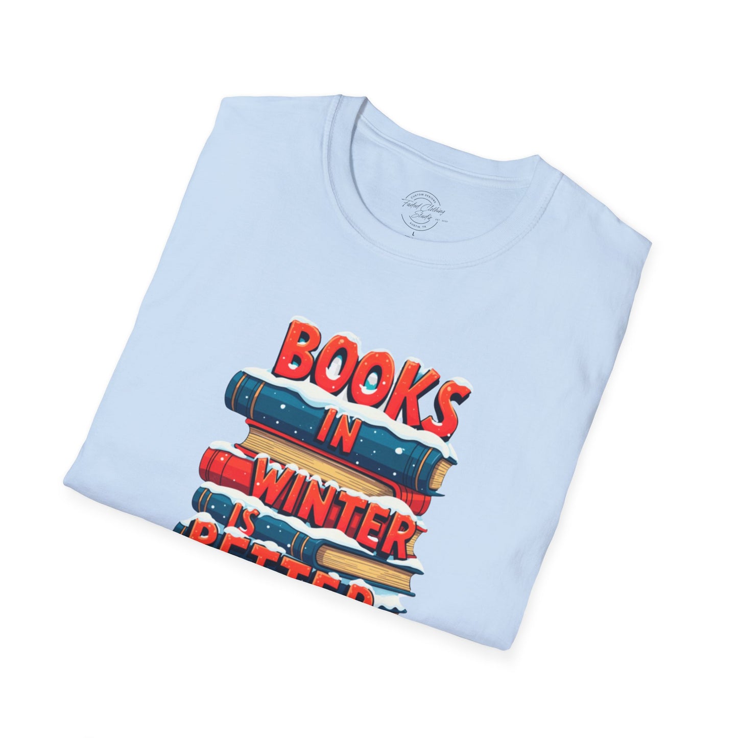 Books in Winter - Softstyle T-Shirt