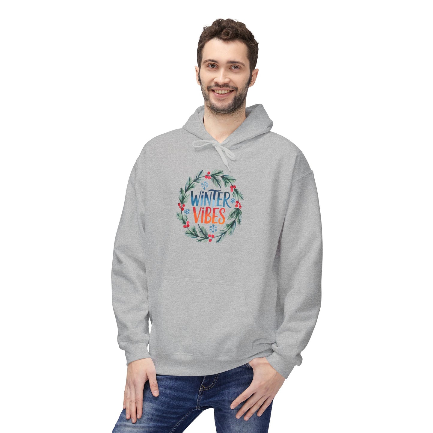 Winter Vibes - Midweight Softstyle Fleece Hoodie