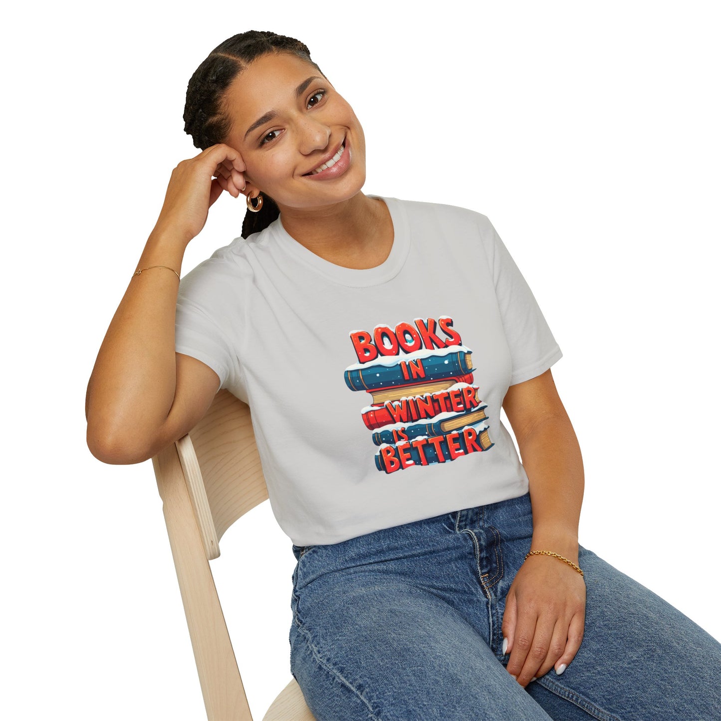 Books in Winter - Softstyle T-Shirt