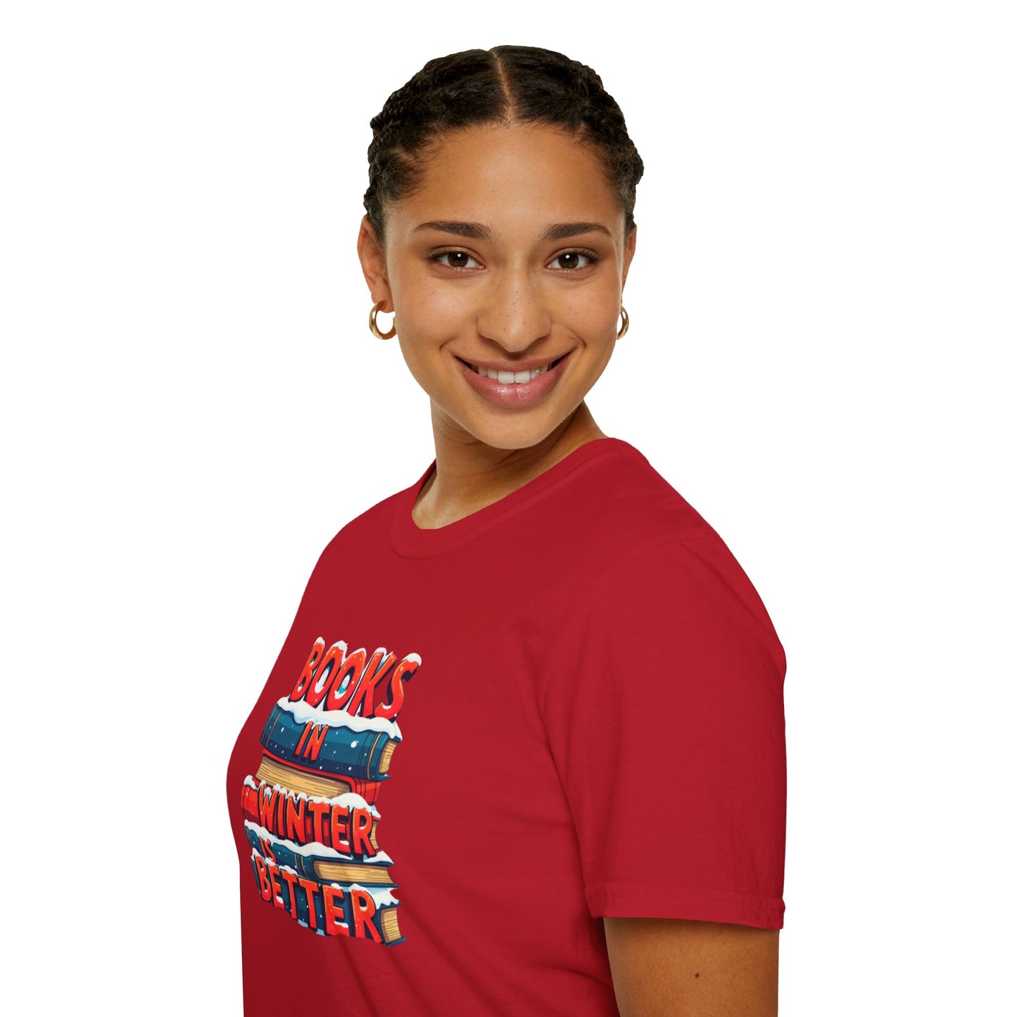 Books in Winter - Softstyle T-Shirt