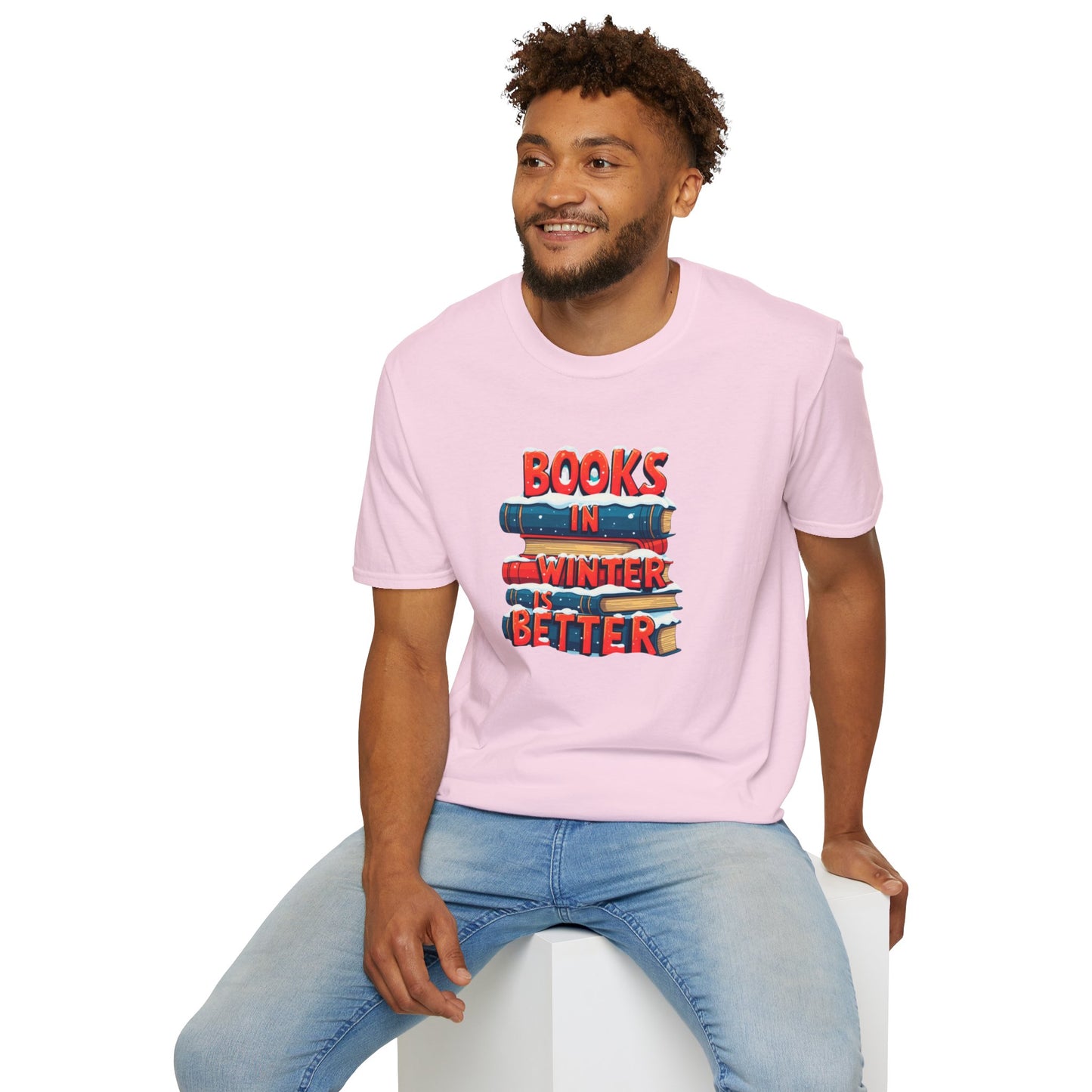 Books in Winter - Softstyle T-Shirt