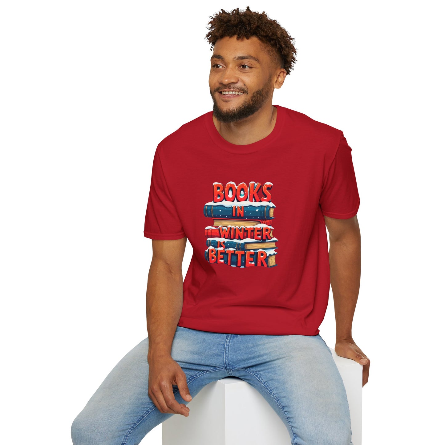 Books in Winter - Softstyle T-Shirt
