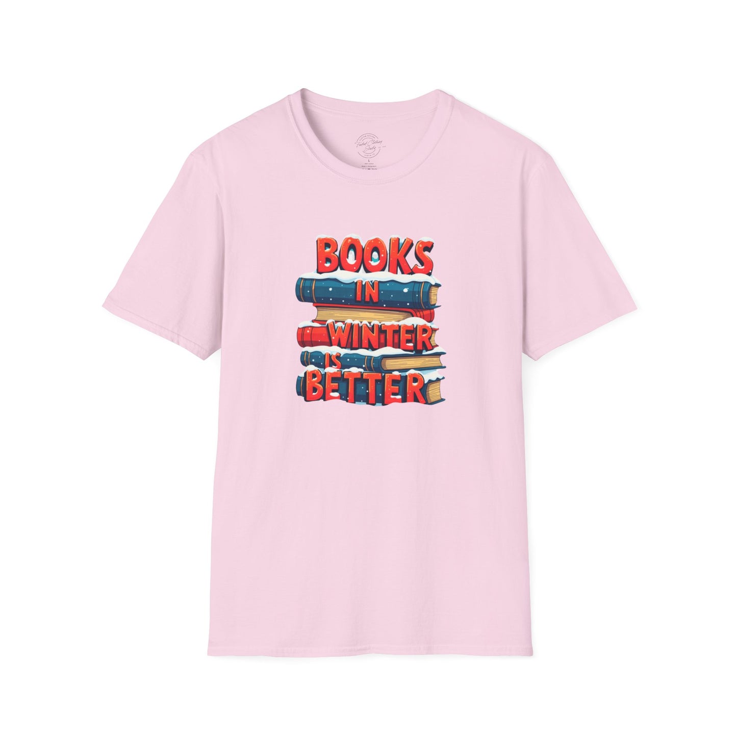 Books in Winter - Softstyle T-Shirt