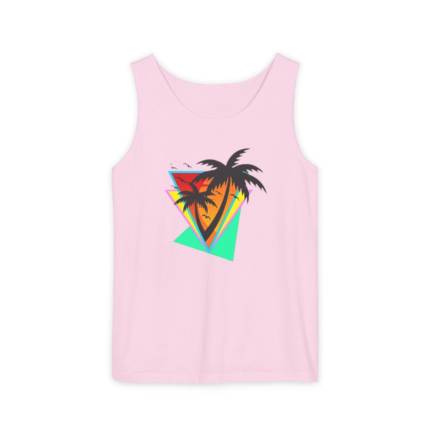 Retro Palms - Garment-Dyed Tank Top