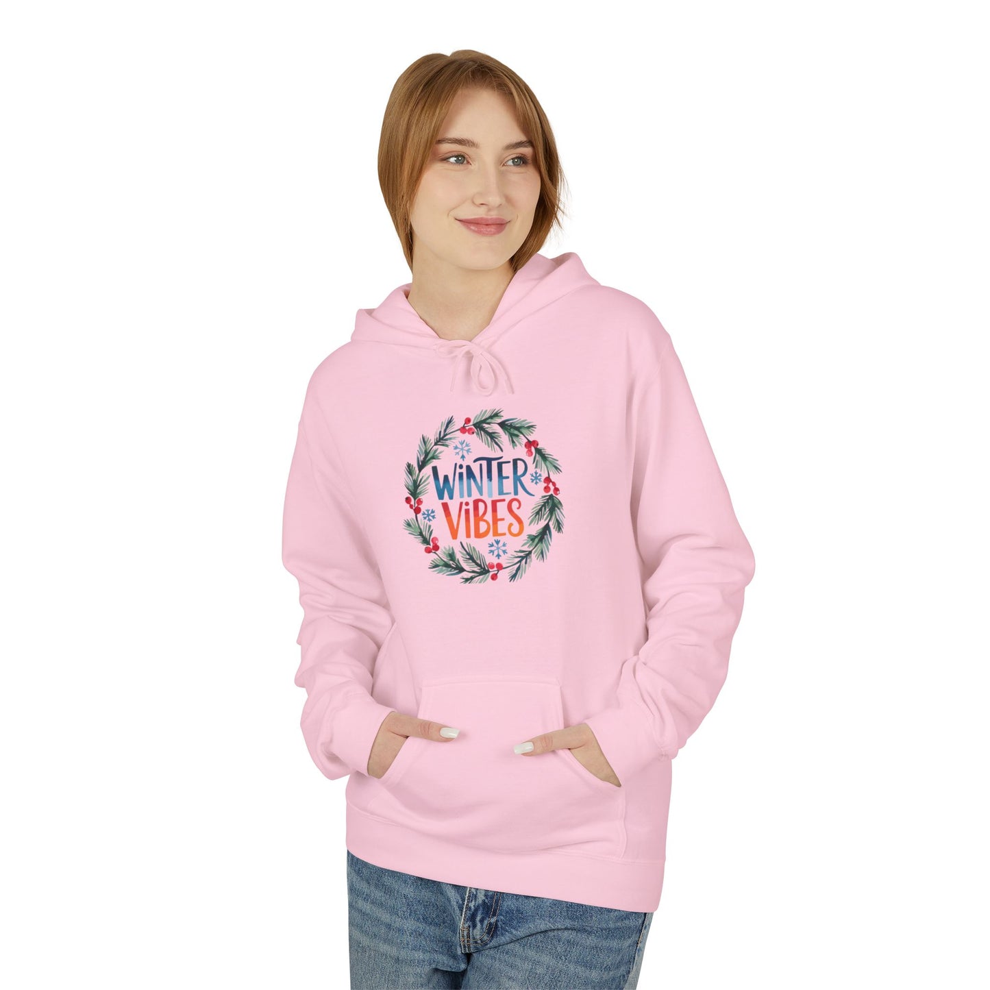 Winter Vibes - Midweight Softstyle Fleece Hoodie