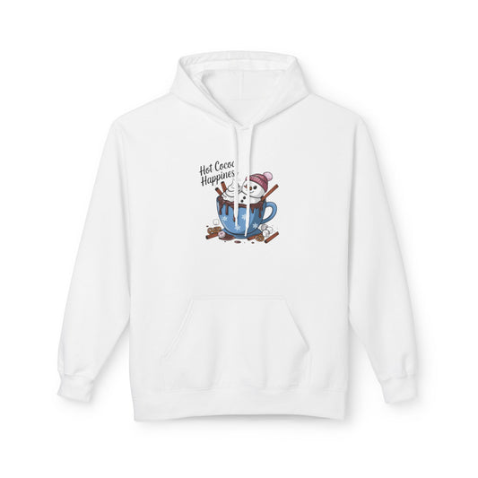 Hot Cocoa Happiness - Midweight Softstyle Fleece Hoodie