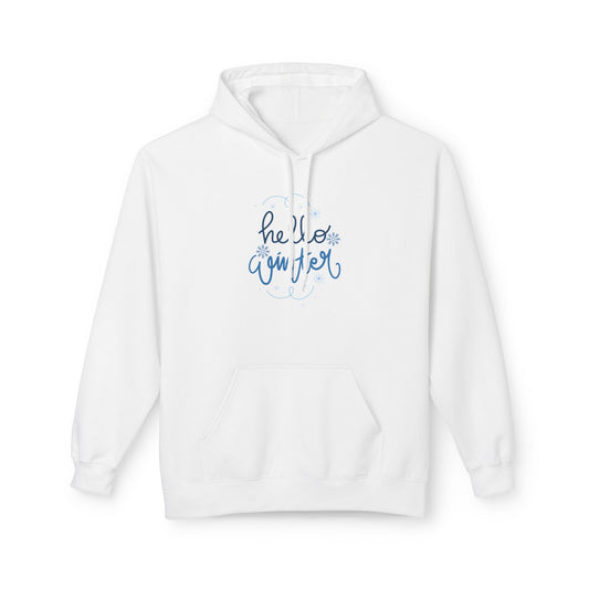 Hello Winter - Midweight Softstyle Fleece Hoodie