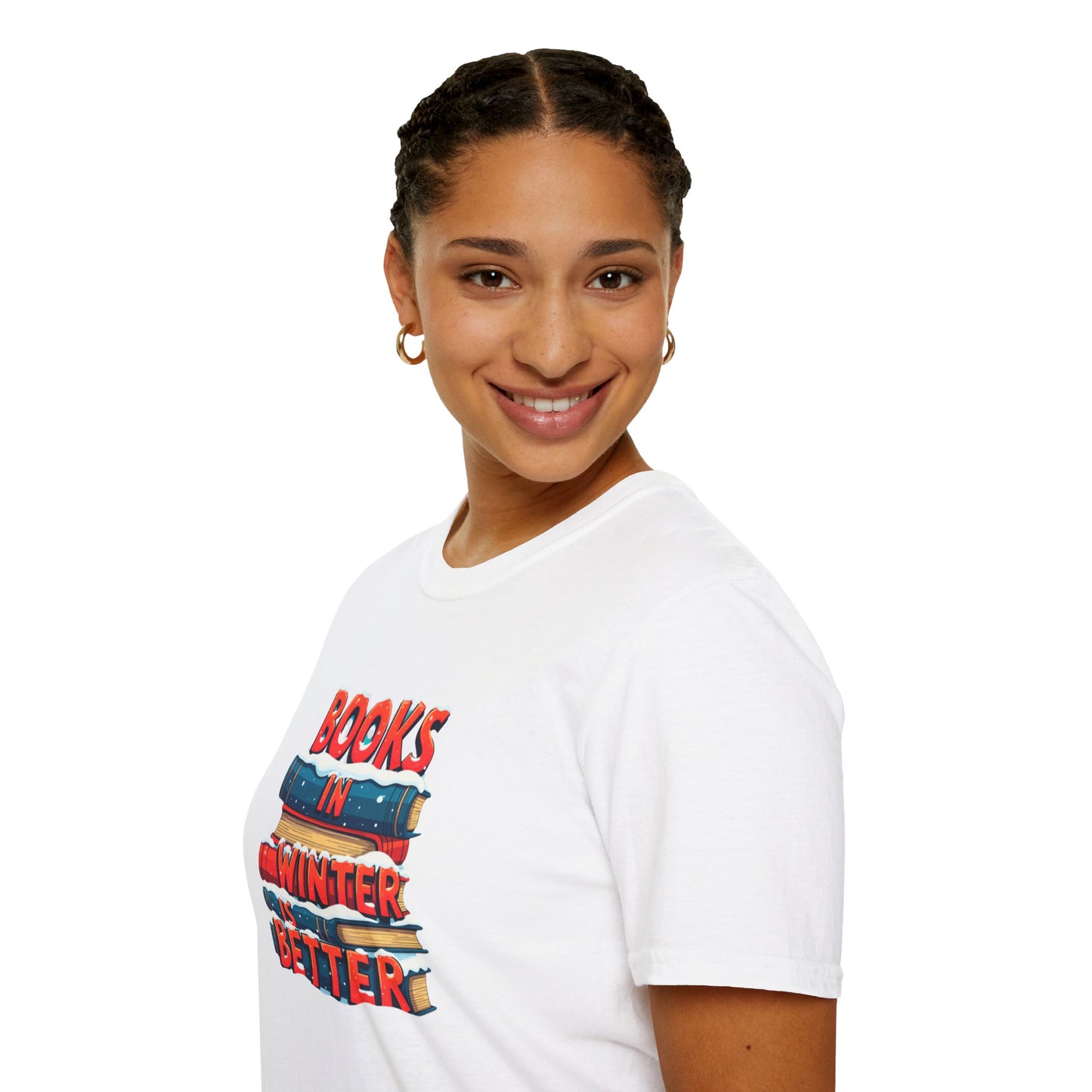 Books in Winter - Softstyle T-Shirt