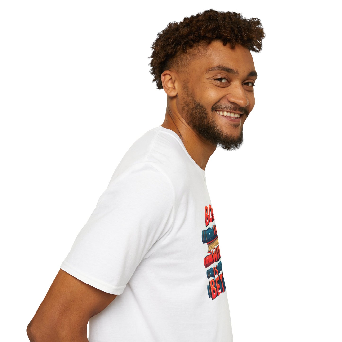 Books in Winter - Softstyle T-Shirt