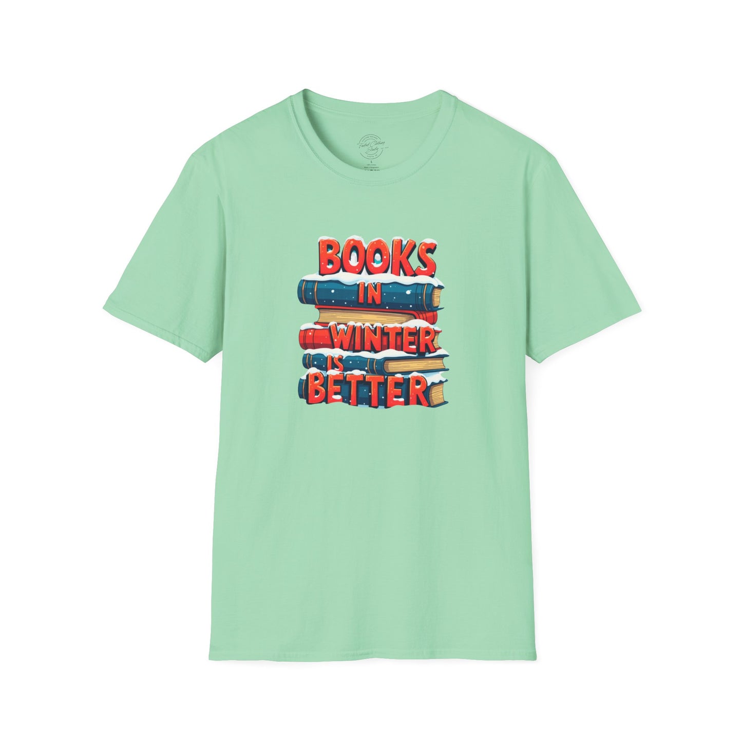 Books in Winter - Softstyle T-Shirt