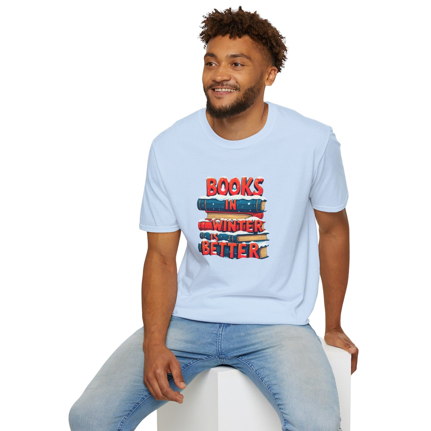 Books in Winter - Softstyle T-Shirt